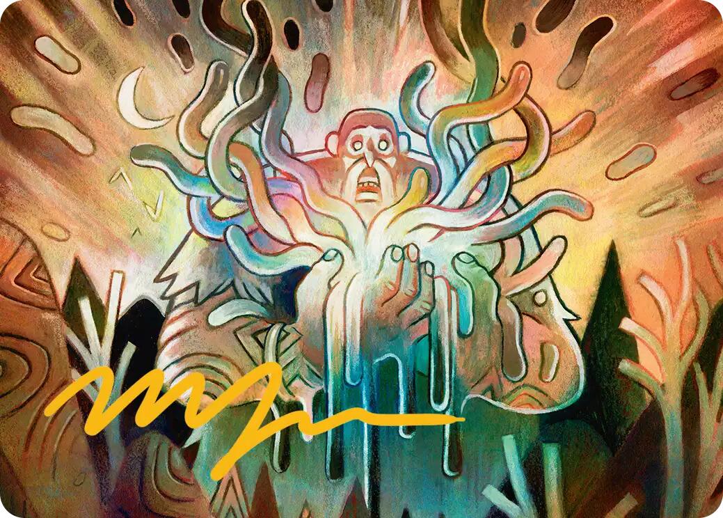 Aurora Awakener Art Card (40/54) (Gold-Stamped Signature) [Lorwyn Eclipsed Art Series] | Cards and Coasters CA