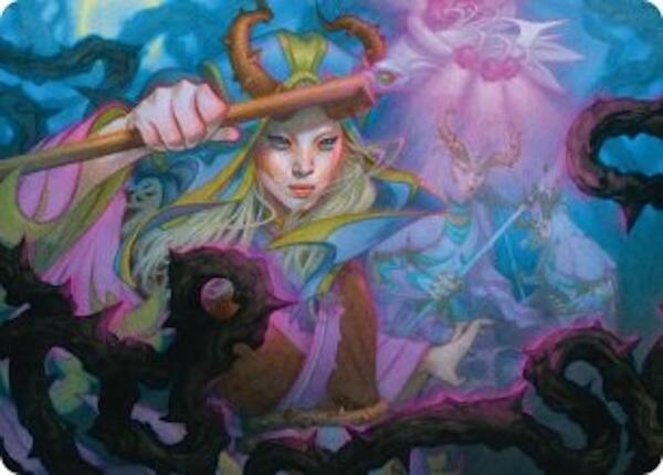 Stoic Grove-Guide Art Card [Lorwyn Eclipsed Art Series] | Cards and Coasters CA