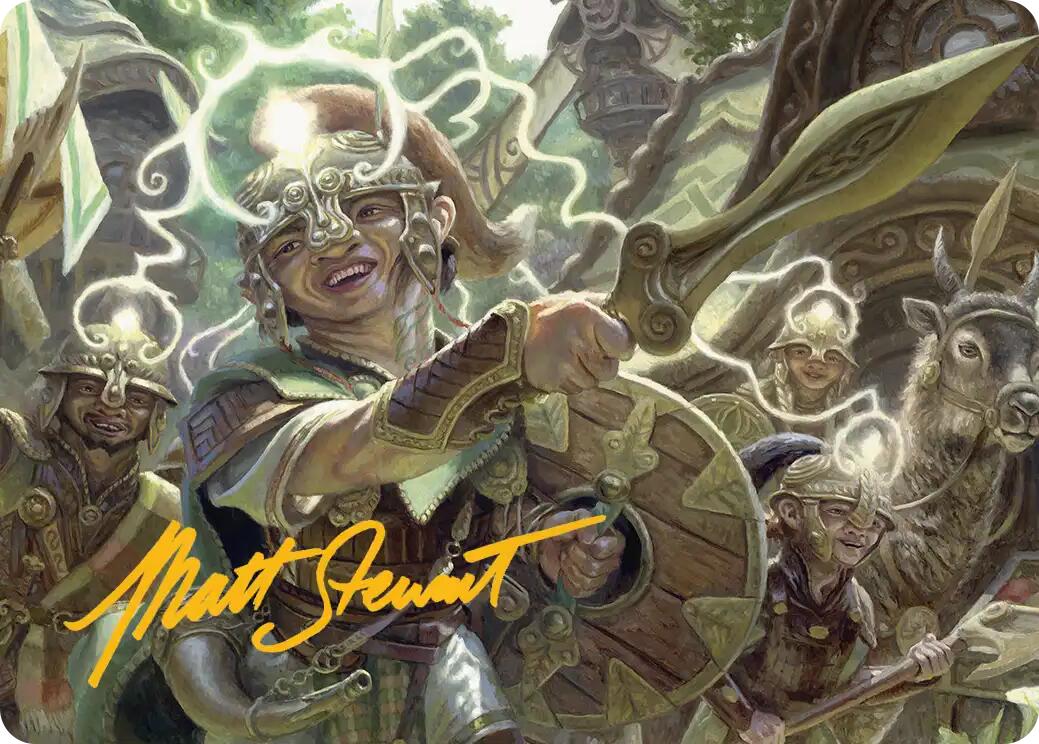 Thoughtweft Lieutenant Art Card (Gold-Stamped Signature) [Lorwyn Eclipsed Art Series] | Cards and Coasters CA