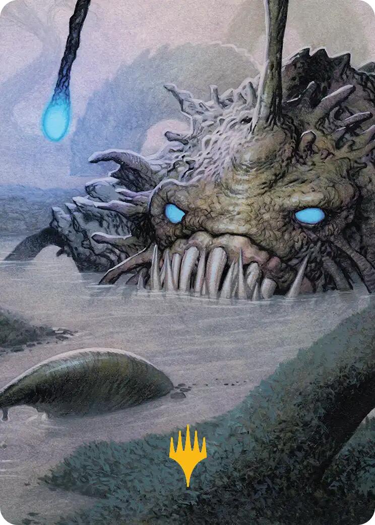 Deceit Art Card (Gold-Stamped Planeswalker Symbol) [Lorwyn Eclipsed Art Series] | Cards and Coasters CA