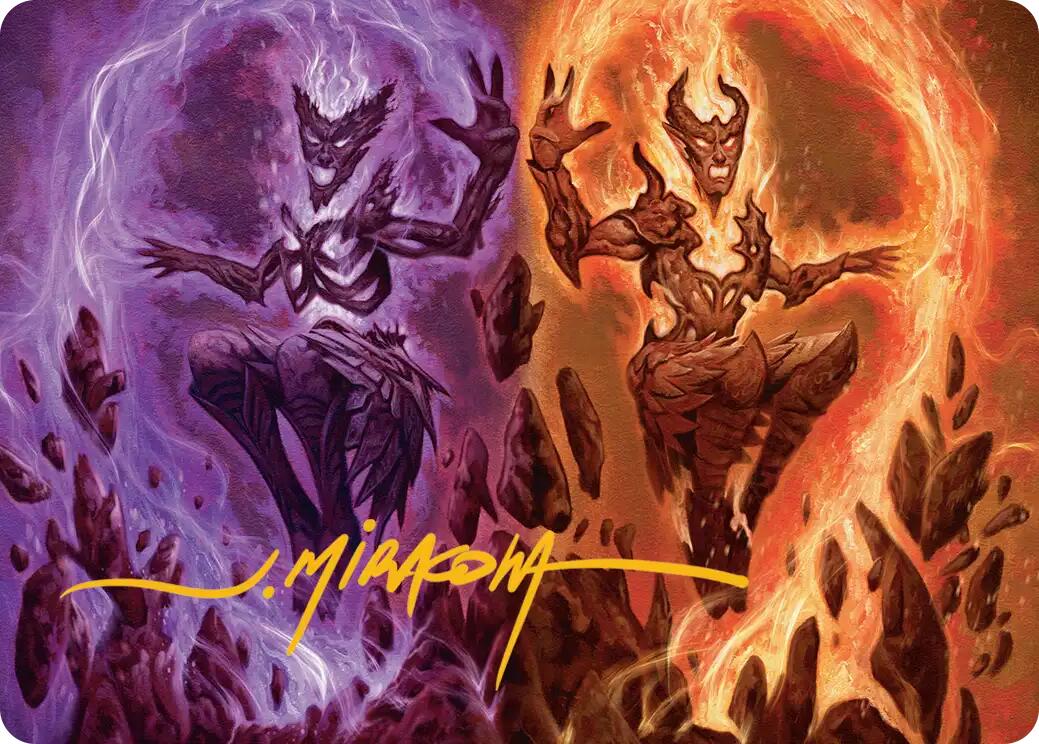 Fire Covenant Art Card (Gold-Stamped Signature) [Lorwyn Eclipsed Art Series] | Cards and Coasters CA