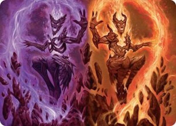 Fire Covenant Art Card [Lorwyn Eclipsed Art Series] | Cards and Coasters CA