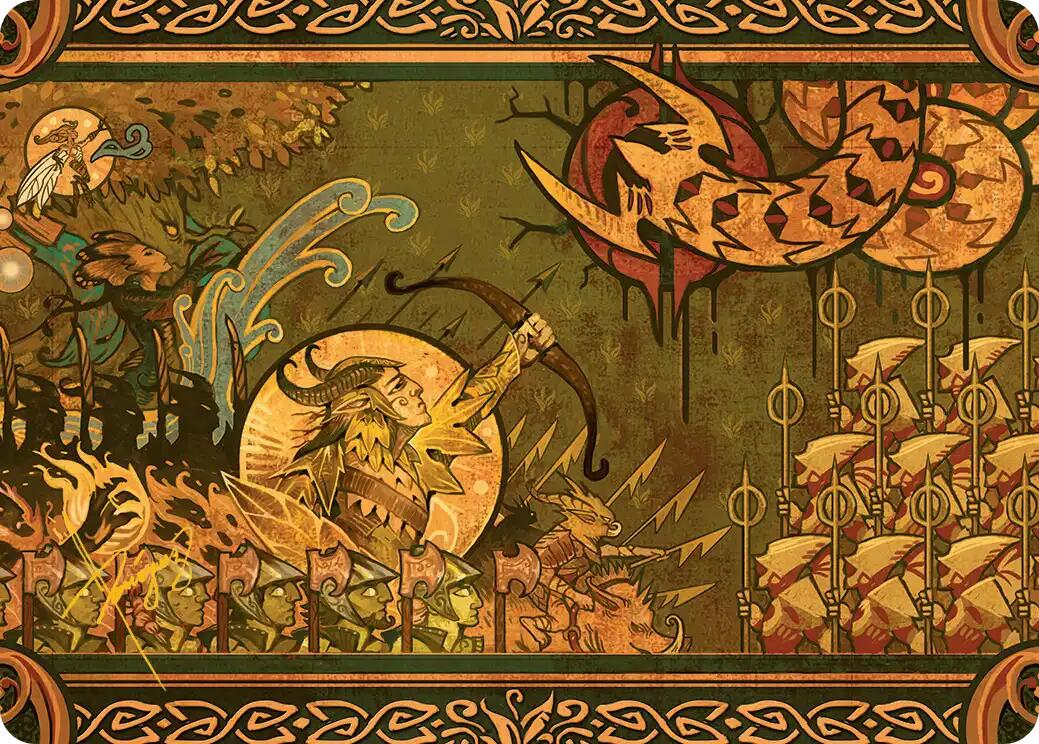 Chronicle of Victory Art Card (Gold-Stamped Signature) [Lorwyn Eclipsed Art Series] | Cards and Coasters CA