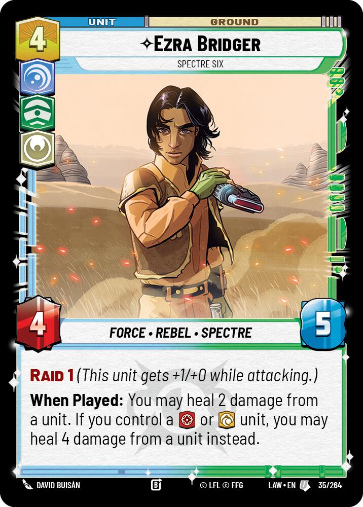 Ezra Bridger - Spectre Six (35/264) (35/264) [A Lawless Time] | Cards and Coasters CA