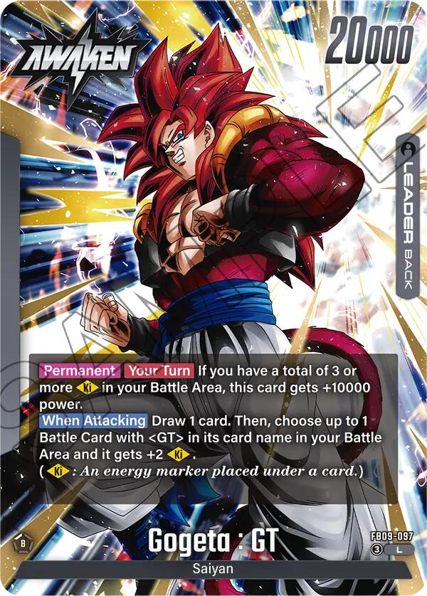 Gogeta : GT [Dual Evolution] | Cards and Coasters CA