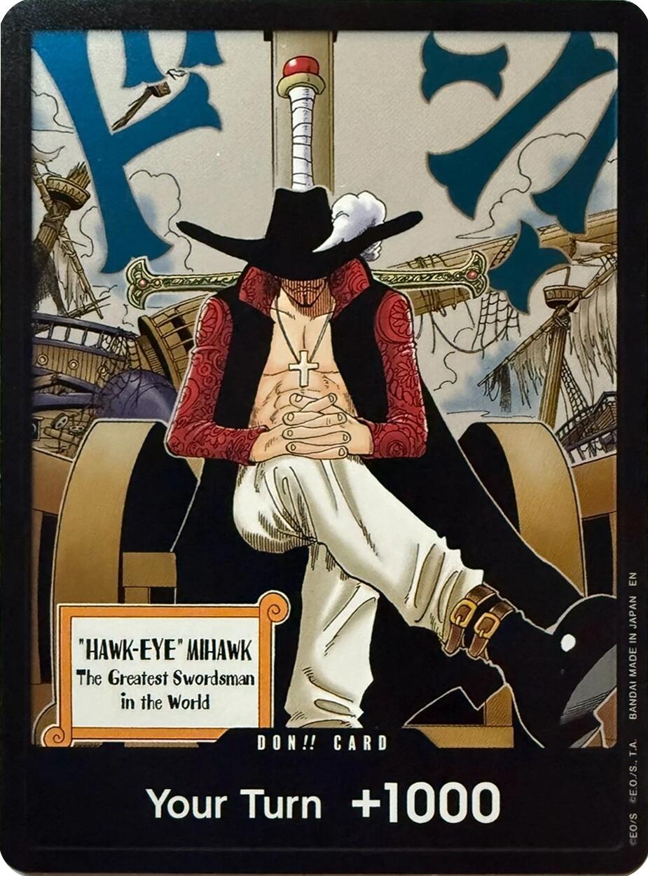 DON!! Card (Dracule Mihawk) [The Azure Sea's Seven] | Cards and Coasters CA