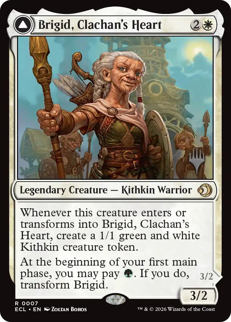 Brigid, Clachan's Heart [Lorwyn Eclipsed Promos] | Cards and Coasters CA