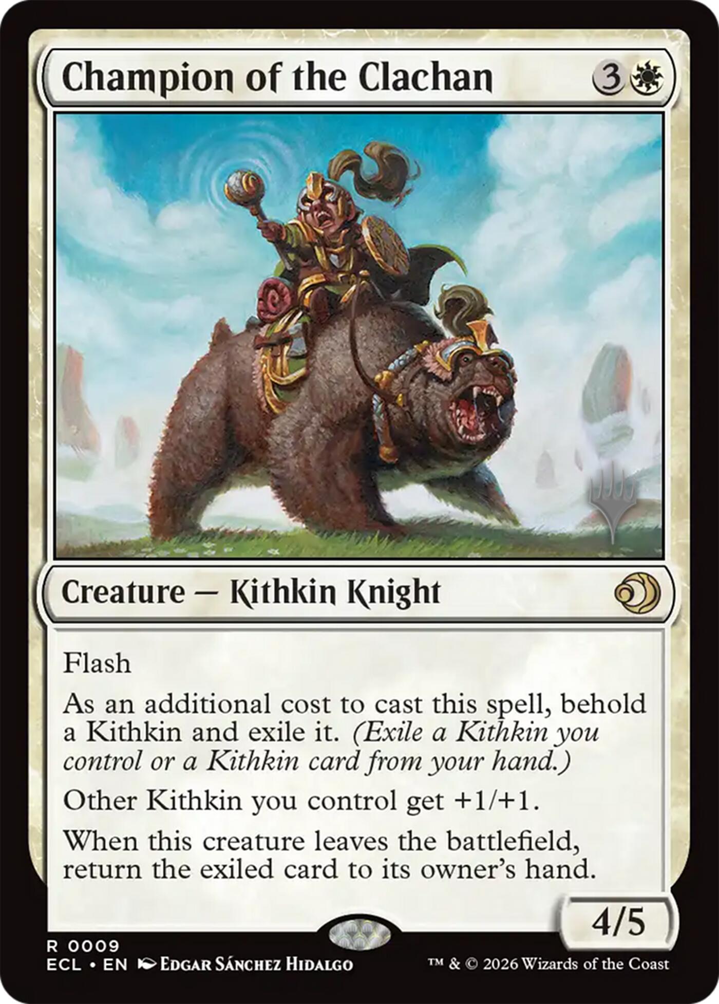 Champion of the Clachan [Lorwyn Eclipsed Promos] | Cards and Coasters CA