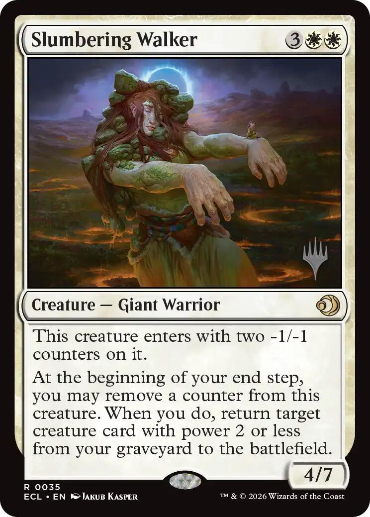 Slumbering Walker [Lorwyn Eclipsed Promos] | Cards and Coasters CA