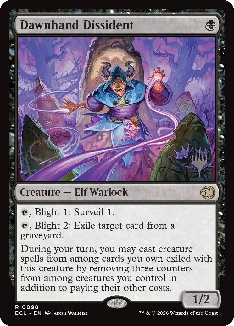 Dawnhand Dissident [Lorwyn Eclipsed Promos] | Cards and Coasters CA