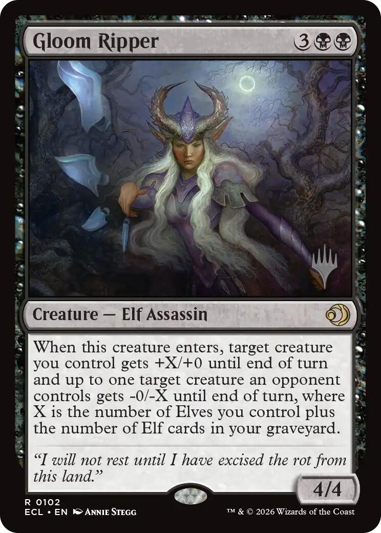 Gloom Ripper [Lorwyn Eclipsed Promos] | Cards and Coasters CA