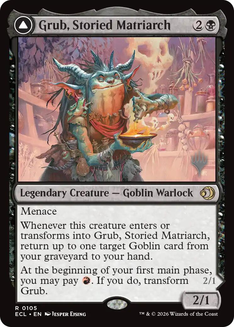 Grub, Storied Matriarch [Lorwyn Eclipsed Promos] | Cards and Coasters CA