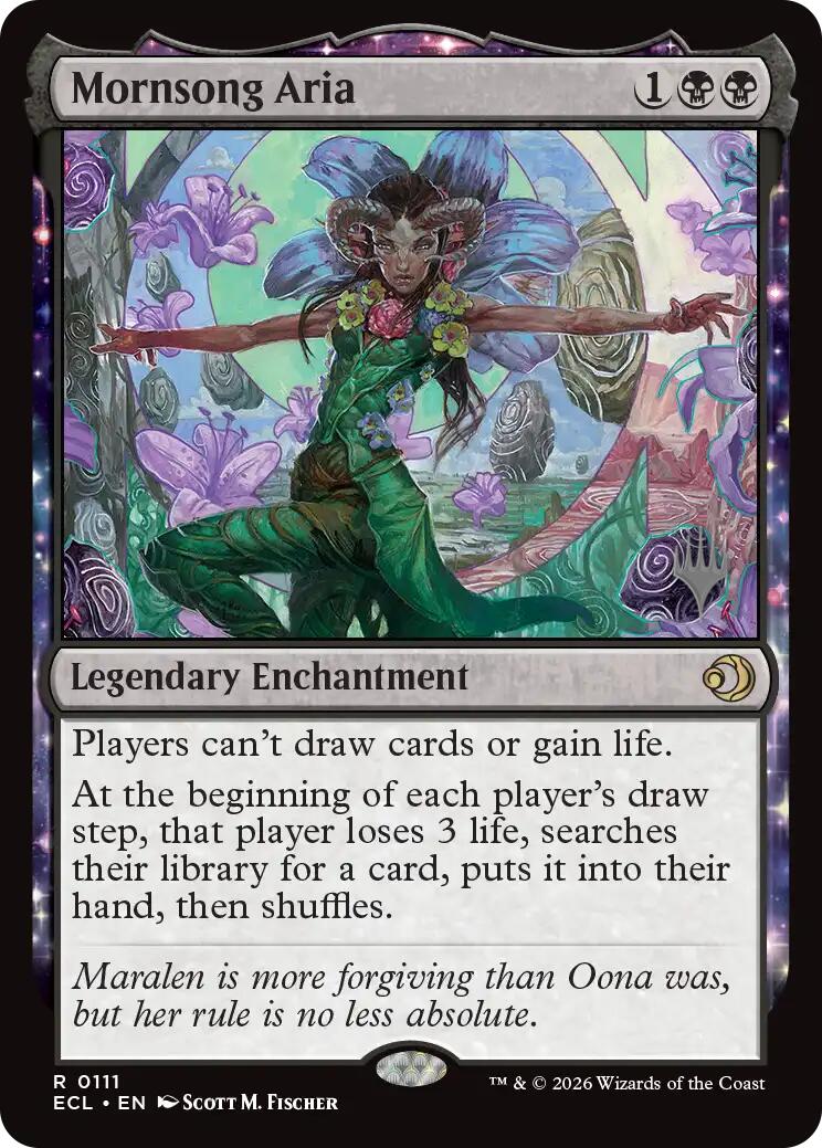 Mornsong Aria [Lorwyn Eclipsed Promos] | Cards and Coasters CA