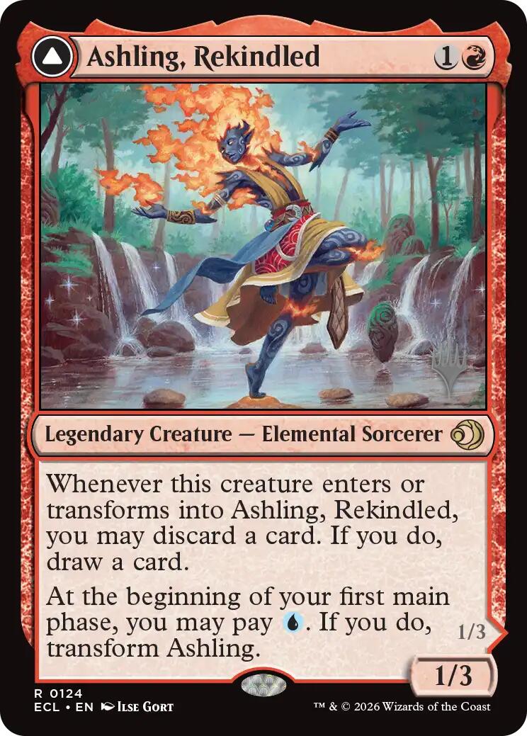 Ashling, Rekindled [Lorwyn Eclipsed Promos] | Cards and Coasters CA