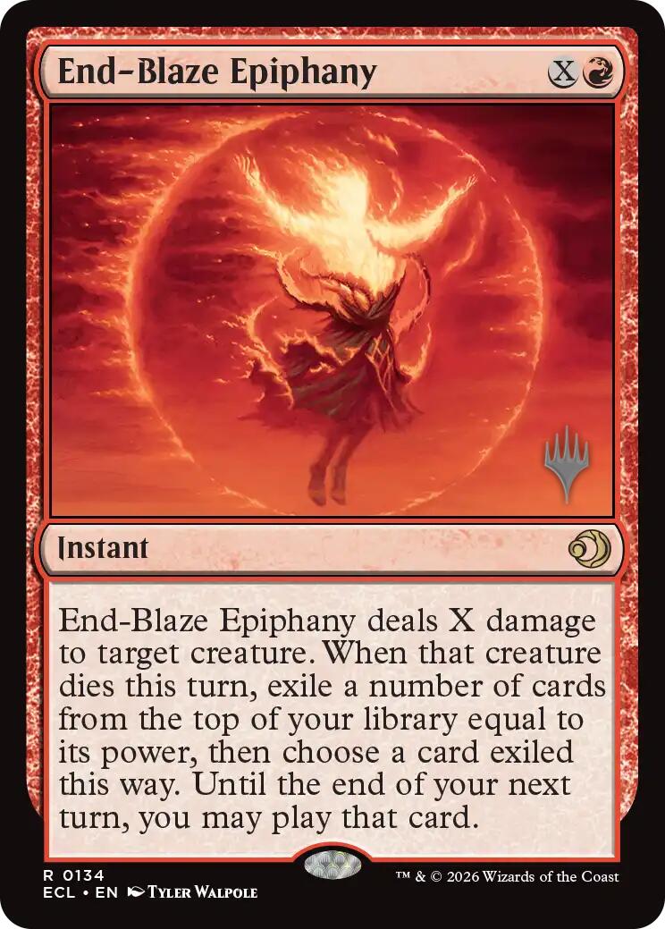 End-Blaze Epiphany [Lorwyn Eclipsed Promos] | Cards and Coasters CA