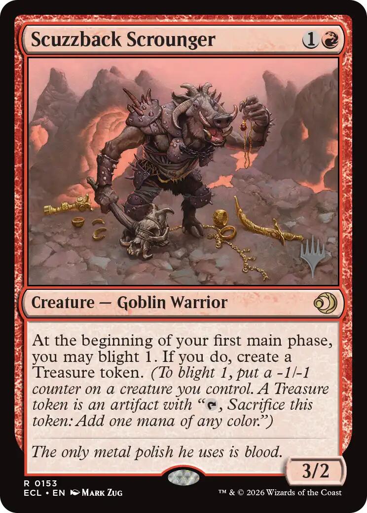 Scuzzback Scrounger [Lorwyn Eclipsed Promos] | Cards and Coasters CA