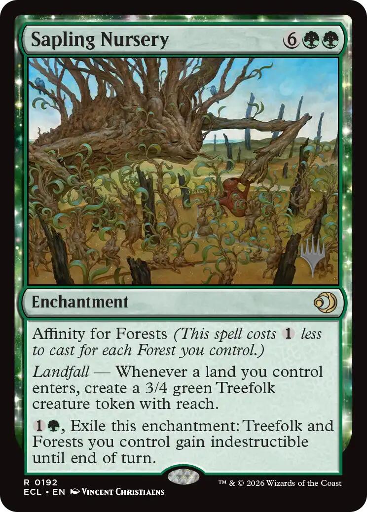Sapling Nursery [Lorwyn Eclipsed Promos] | Cards and Coasters CA