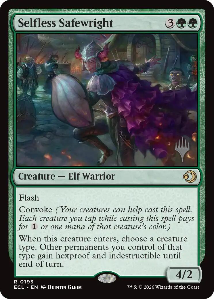 Selfless Safewright [Lorwyn Eclipsed Promos] | Cards and Coasters CA