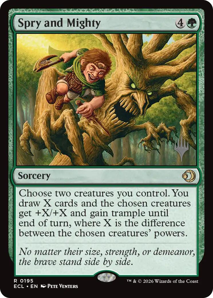Spry and Mighty [Lorwyn Eclipsed Promos] | Cards and Coasters CA