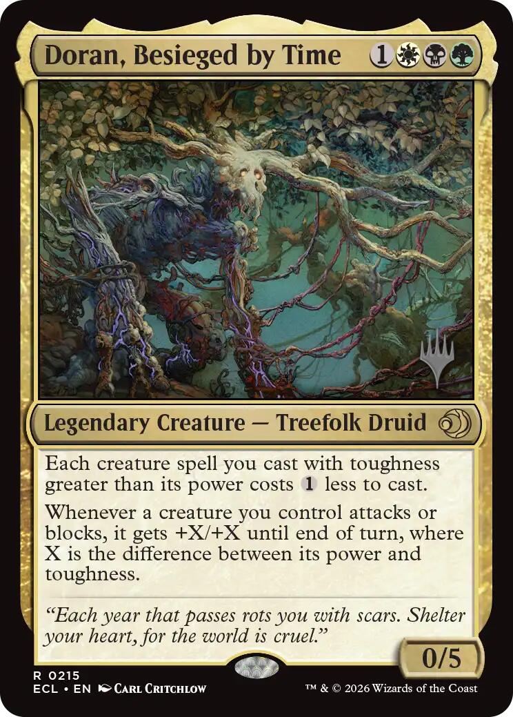 Doran, Besieged by Time [Lorwyn Eclipsed Promos] | Cards and Coasters CA