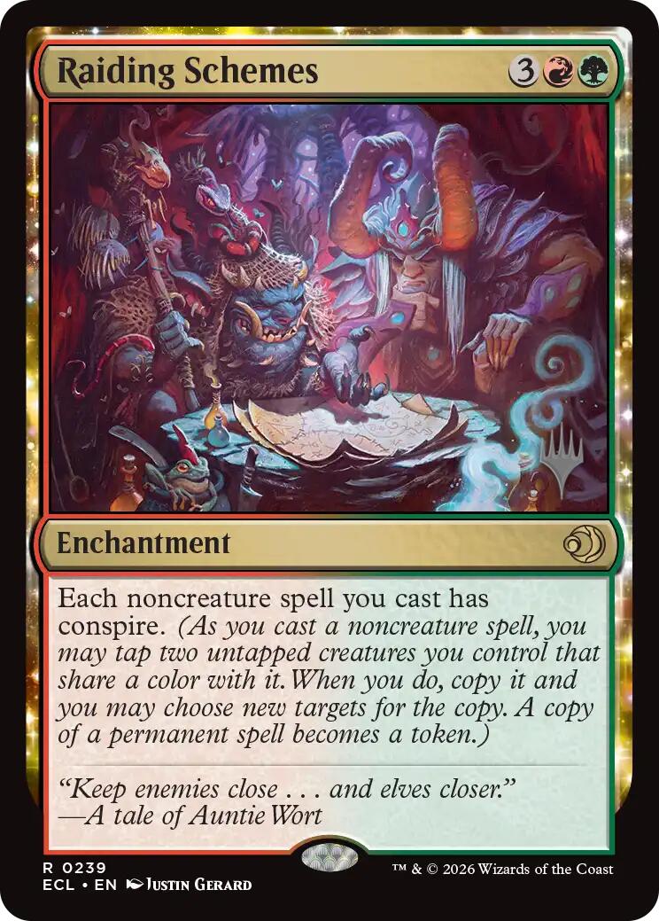 Raiding Schemes [Lorwyn Eclipsed Promos] | Cards and Coasters CA