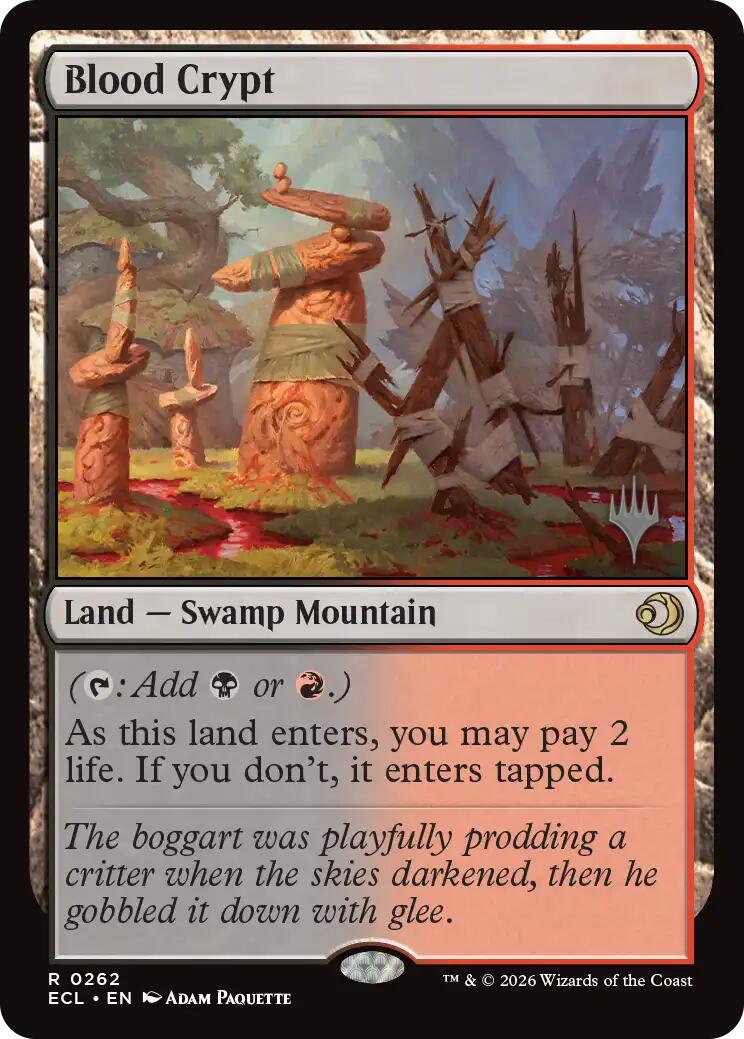 Blood Crypt [Lorwyn Eclipsed Promos] | Cards and Coasters CA