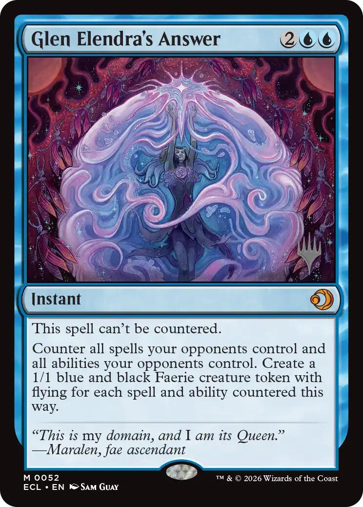 Glen Elendra's Answer [Lorwyn Eclipsed Promos] | Cards and Coasters CA
