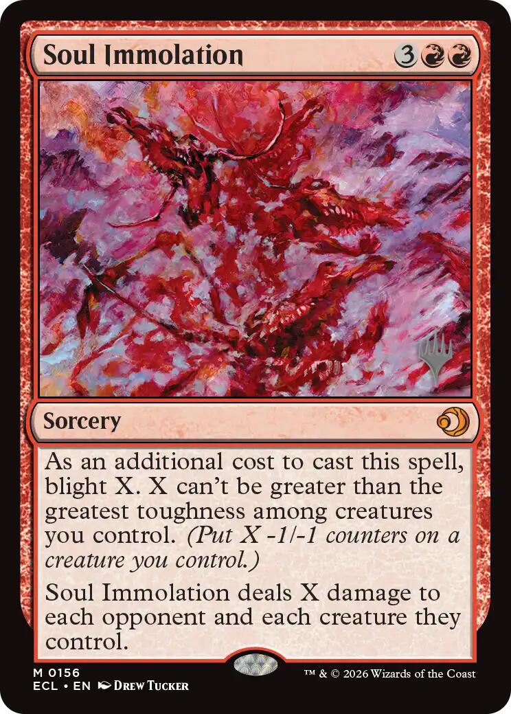 Soul Immolation [Lorwyn Eclipsed Promos] | Cards and Coasters CA