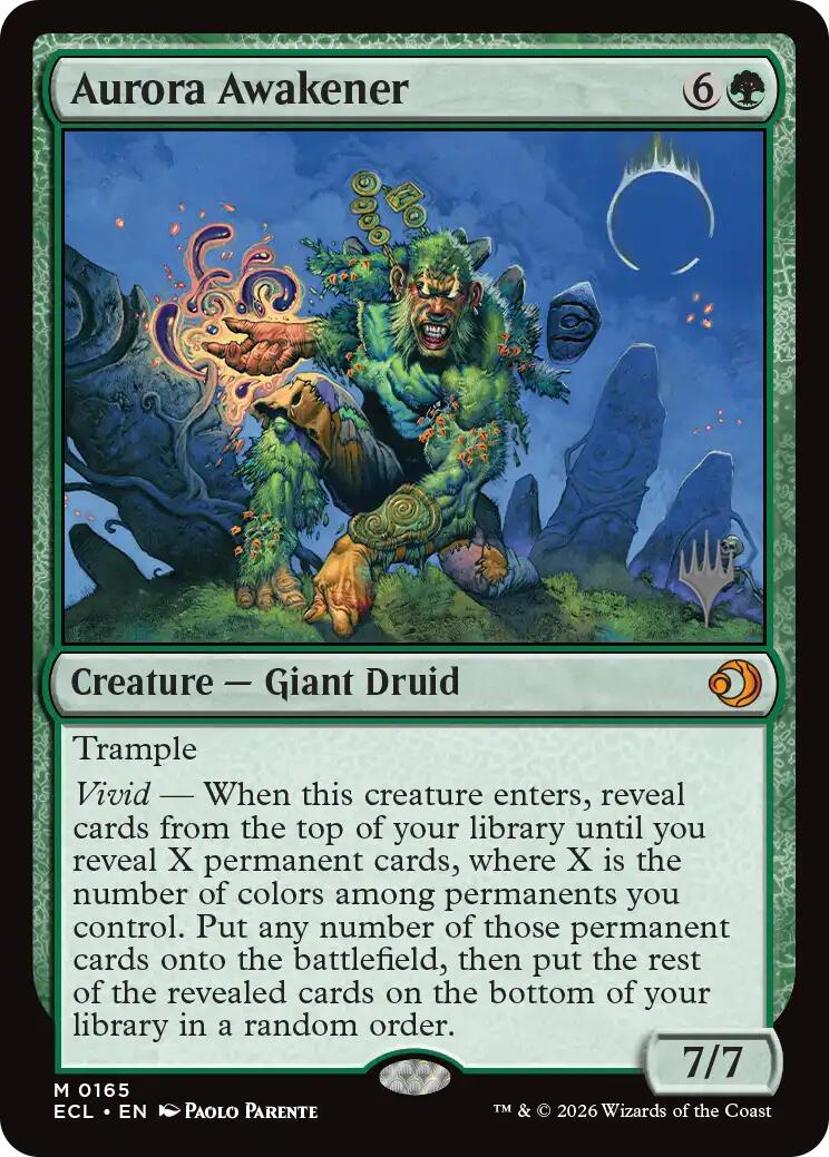 Aurora Awakener [Lorwyn Eclipsed Promos] | Cards and Coasters CA