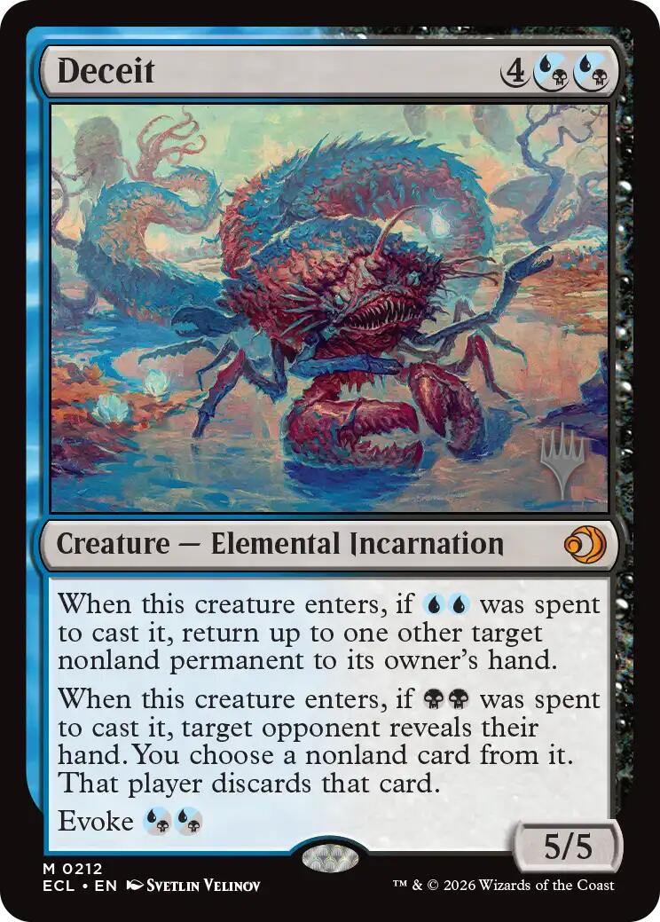 Deceit [Lorwyn Eclipsed Promos] | Cards and Coasters CA