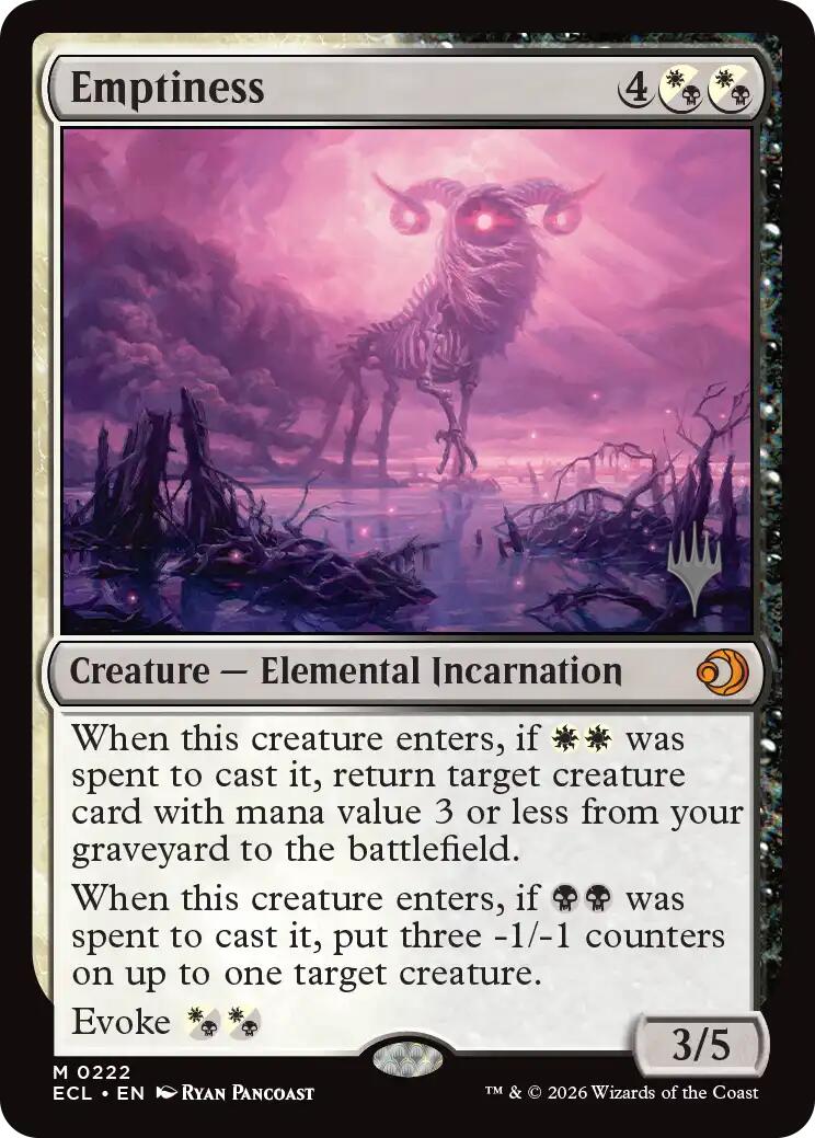Emptiness [Lorwyn Eclipsed Promos] | Cards and Coasters CA