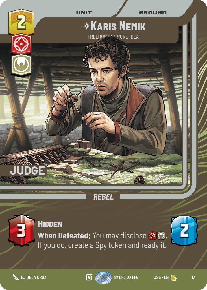Karis Nemik - Freedom is a Pure Idea (17) (17) [Judge Promos] | Cards and Coasters CA
