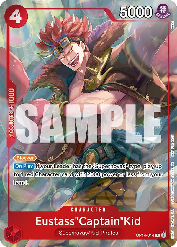 Eustass"Captain"Kid (OP14-014) (Dash Pack) [The Azure Sea's Seven] | Cards and Coasters CA