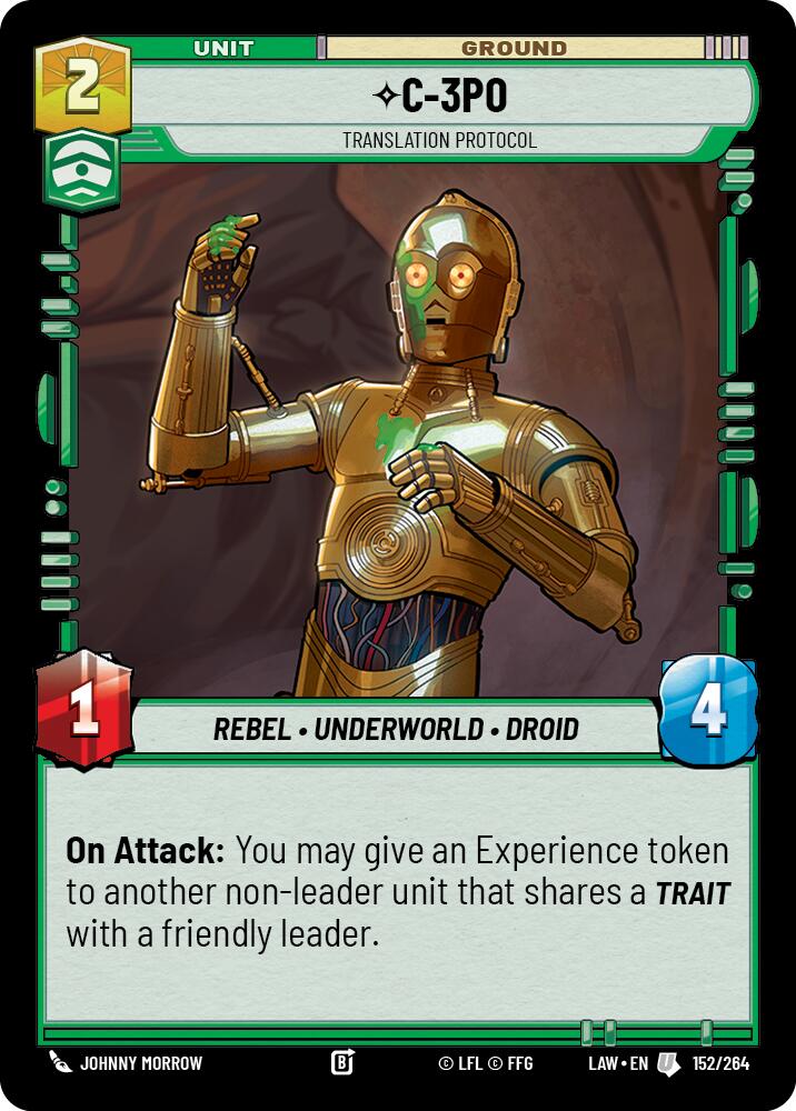 C-3PO - Translation Protocol (152/264) (152/264) [A Lawless Time] | Cards and Coasters CA