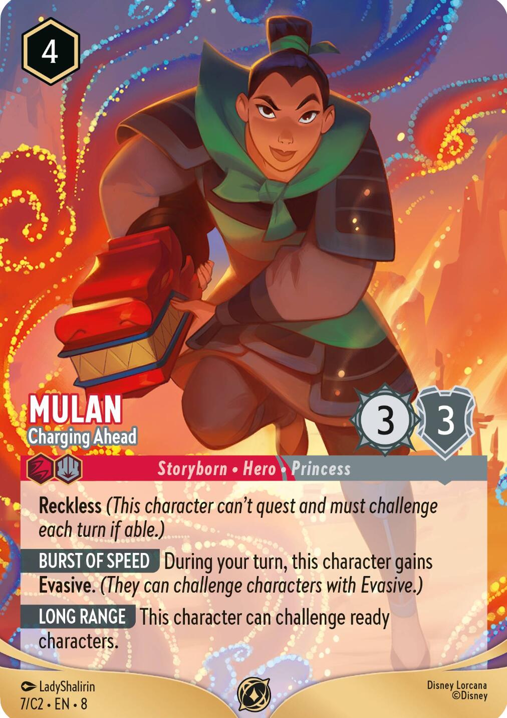 Mulan - Charging Ahead (7) (7) [Promo Cards] | Cards and Coasters CA