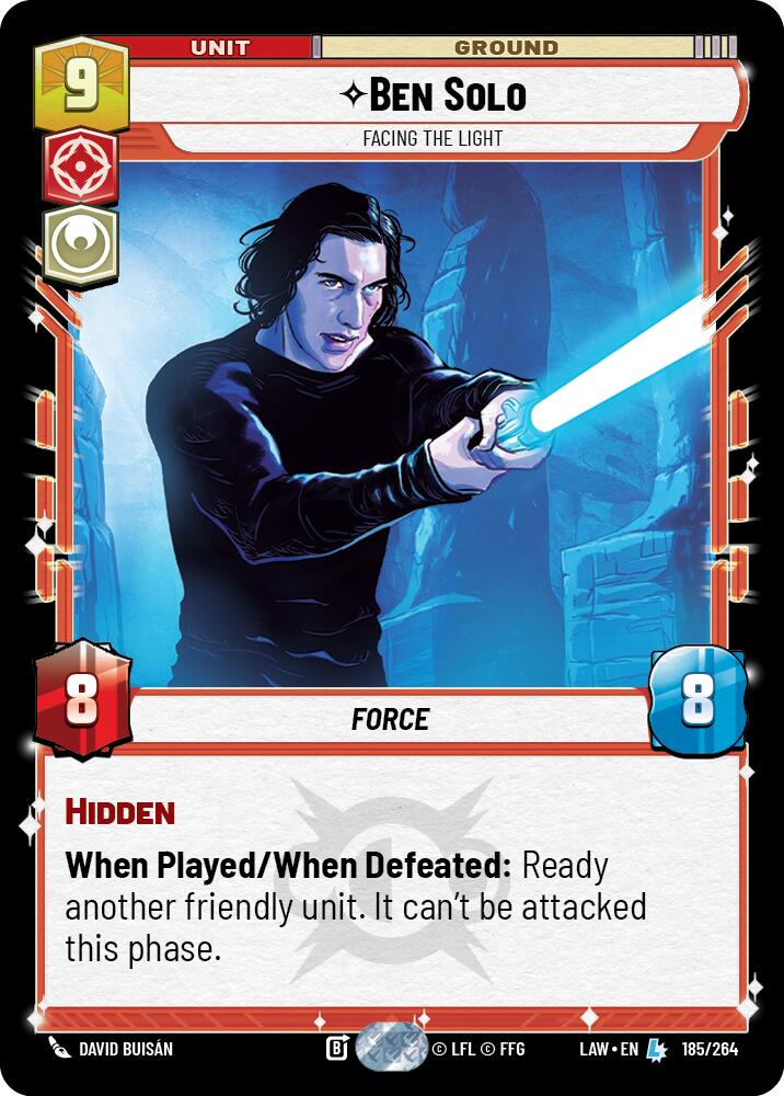 Ben Solo - Facing the Light (185/264) (185/264) [A Lawless Time] | Cards and Coasters CA