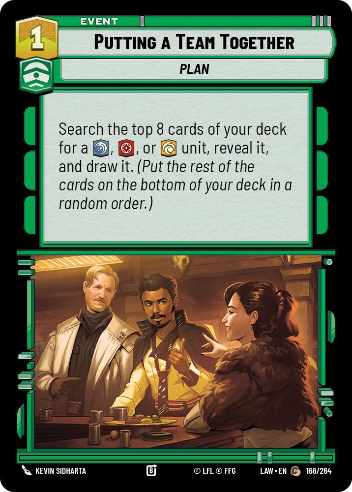 Putting a Team Together (166/264) (166/264) [A Lawless Time] | Cards and Coasters CA