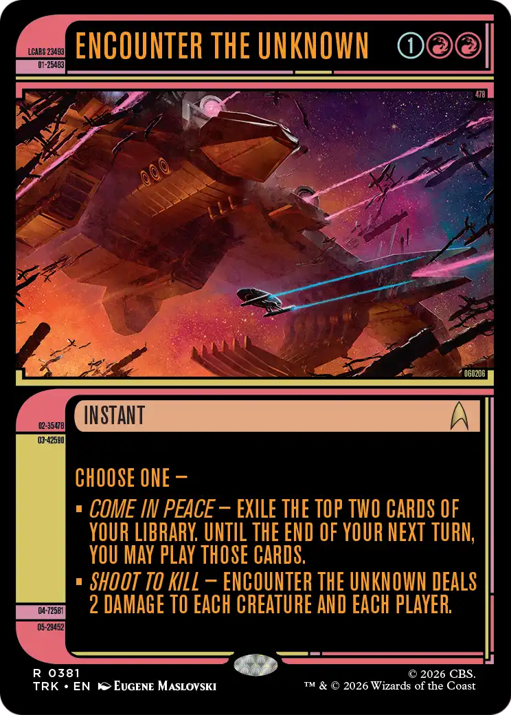 Encounter the Unknown (Showcase) [Star Trek] | Cards and Coasters CA