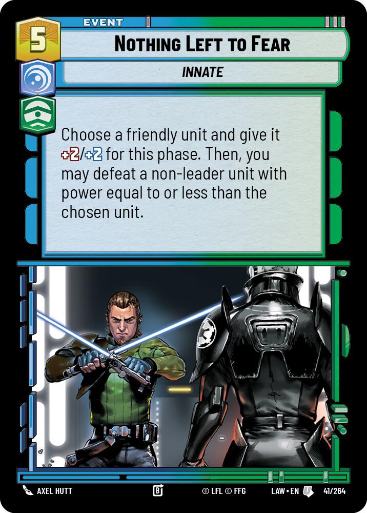 Nothing Left to Fear (41/264) (41/264) [A Lawless Time] | Cards and Coasters CA