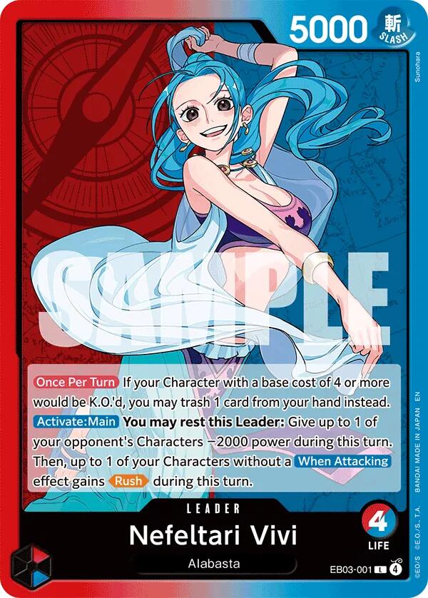 Nefeltari Vivi - 001 [Extra Booster: One Piece Heroines Edition] | Cards and Coasters CA