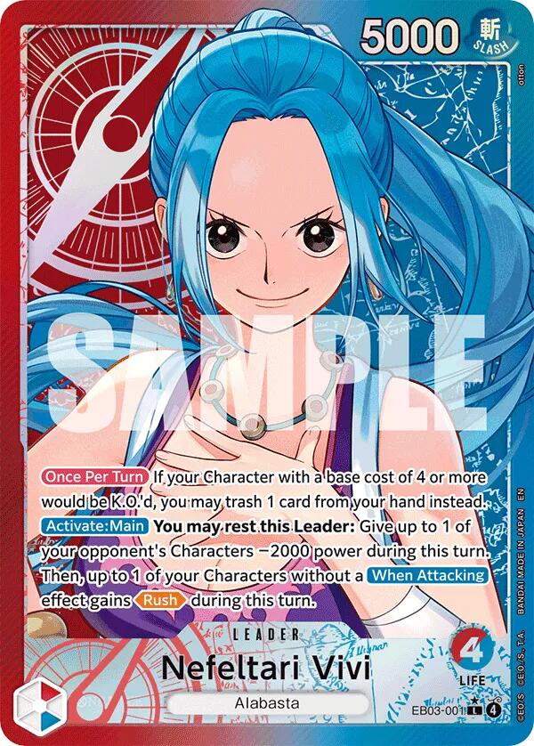 Nefeltari Vivi - 001 (Alternate Art) [Extra Booster: One Piece Heroines Edition] | Cards and Coasters CA