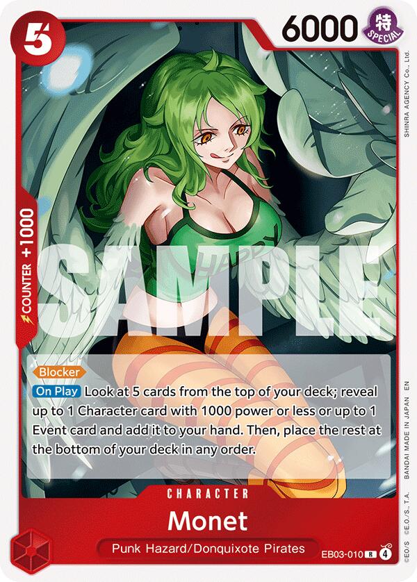 Monet [Extra Booster: One Piece Heroines Edition] | Cards and Coasters CA