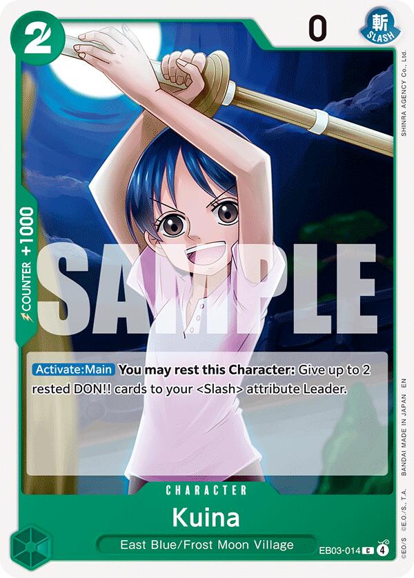 Kuina [Extra Booster: One Piece Heroines Edition] | Cards and Coasters CA