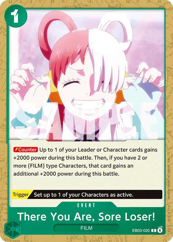 There You Are, Sore Loser! [Extra Booster: One Piece Heroines Edition] | Cards and Coasters CA