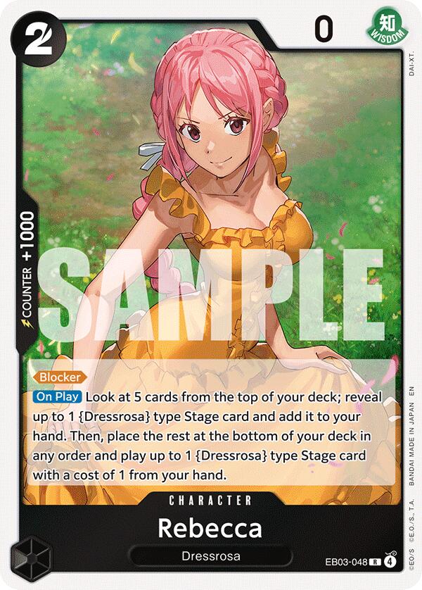 Rebecca [Extra Booster: One Piece Heroines Edition] | Cards and Coasters CA
