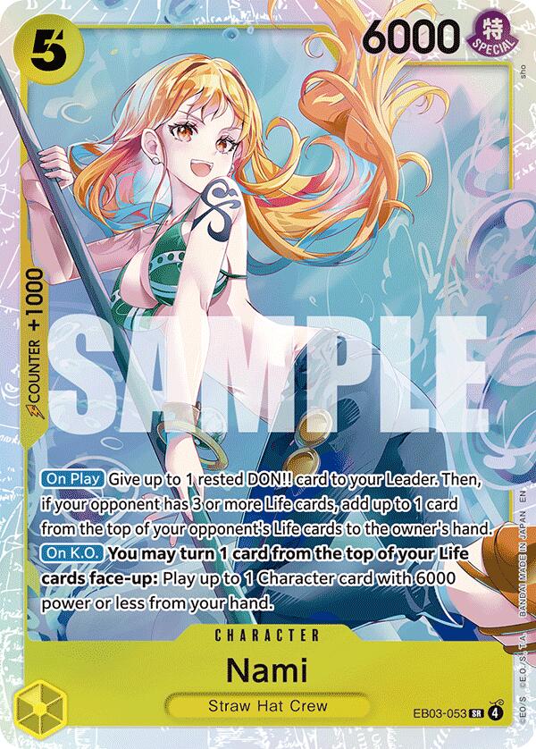Nami [Extra Booster: One Piece Heroines Edition] | Cards and Coasters CA