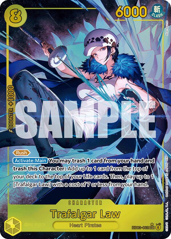 Trafalgar Law (Alternate Art) [Extra Booster: One Piece Heroines Edition] | Cards and Coasters CA