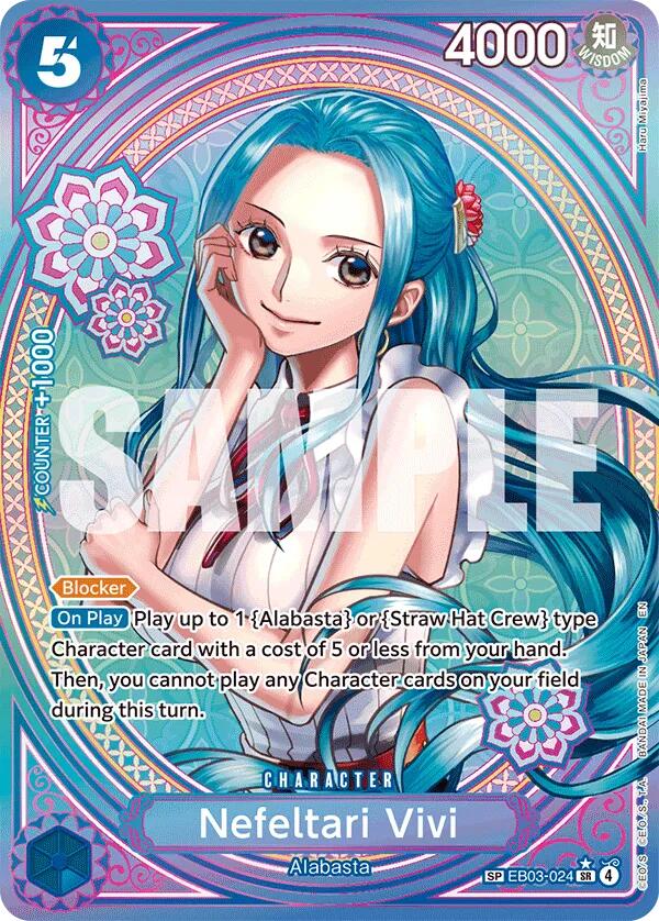 Nefeltari Vivi - 024 (SP) [Extra Booster: One Piece Heroines Edition] | Cards and Coasters CA