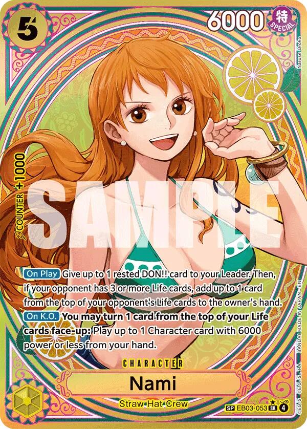 Nami (SP) [Extra Booster: One Piece Heroines Edition] | Cards and Coasters CA