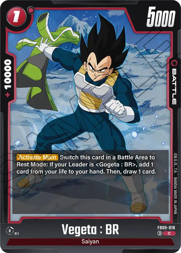 Vegeta : BR (FB09-018) [Dual Evolution] | Cards and Coasters CA